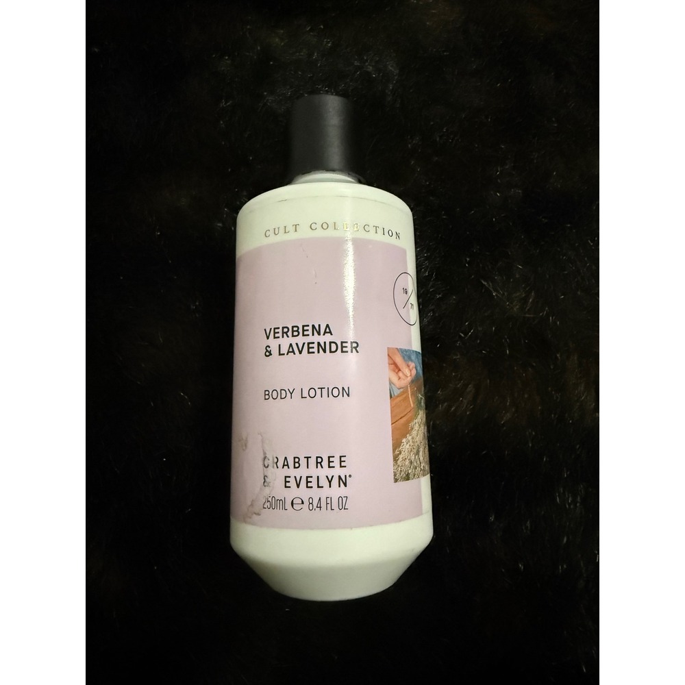 Crabtree & Evelyn VERBENA & LAVENDER Cult Collection Body Lotion 8.4 oz